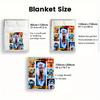 Dragon Ball Practical Daily Blanket Warm Flannel Lightweight Blanket for Home Office THW