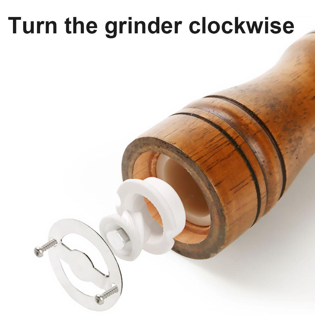 Pepper Mills Solid Wood Pepper Mill with Strong Adjustable Ceramic