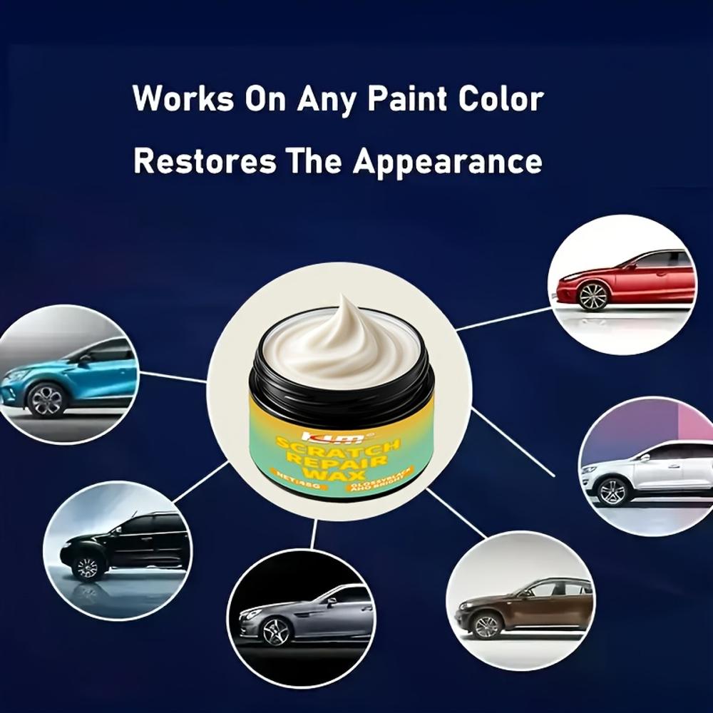 Car Scratch Repair Shine Wax - Instant Glow Scratch Remover with Nano Technology, Safe for All Cars - Paint-Safe Scratch Repair