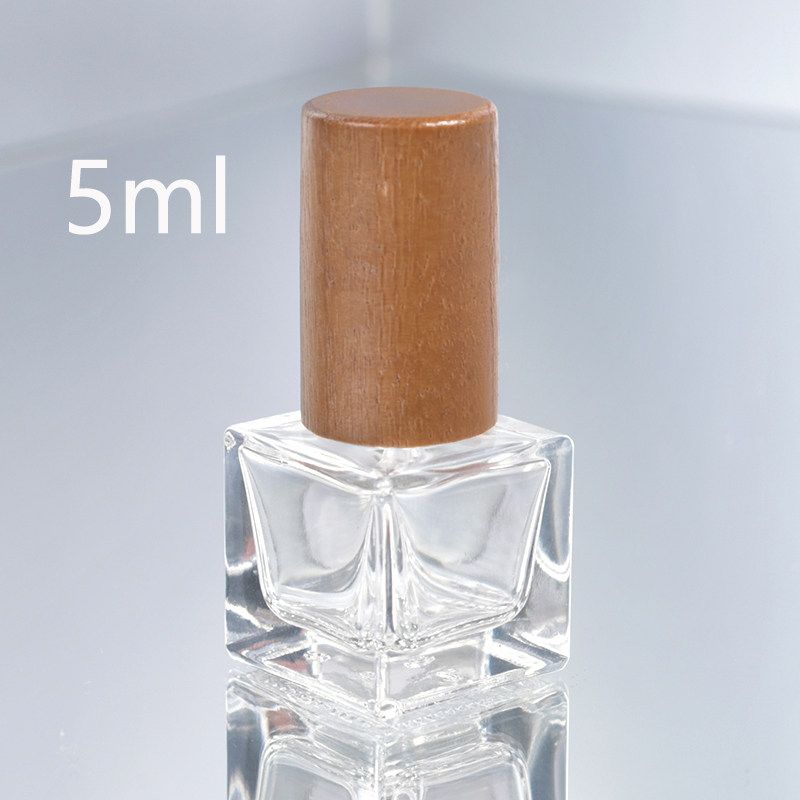 New Travel Portable Sample Wooden Lid Perfume Sub-Bottles