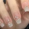 Nail Handmade Wearing Gradient Naked Color Student Pure Desire Sparkling Cute