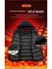 Men's Winter Windproof Puffer Jacket - Warm, Thickened Cotton Coat for Outdoor Use