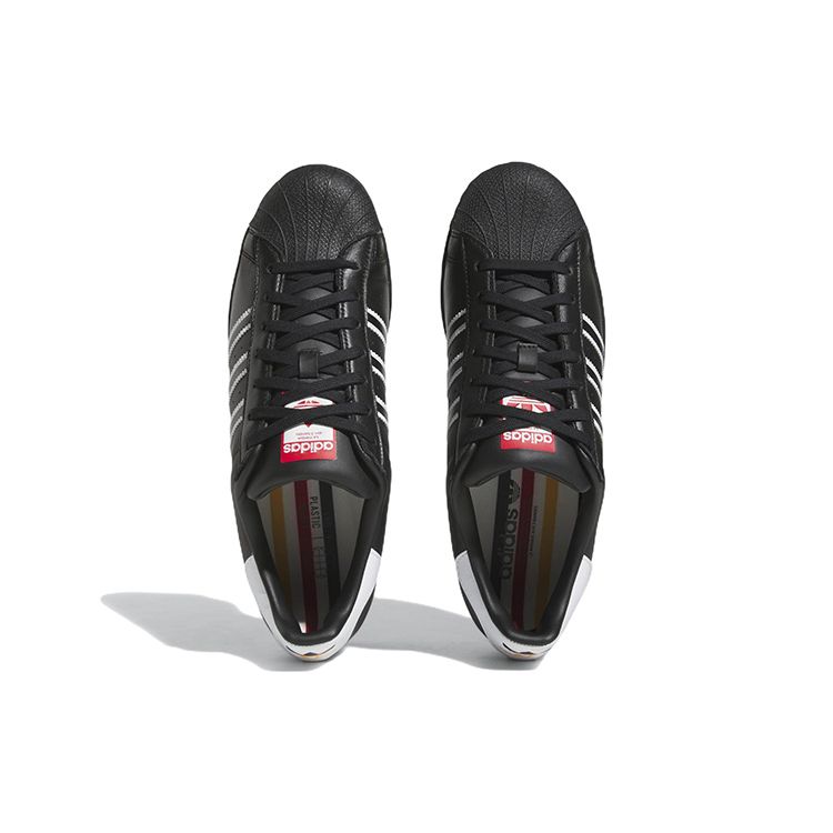 Adidas Superstar Schwarz Weiß Herren Sneaker Core-Black Cloud-White Team-Power-Red GX9877