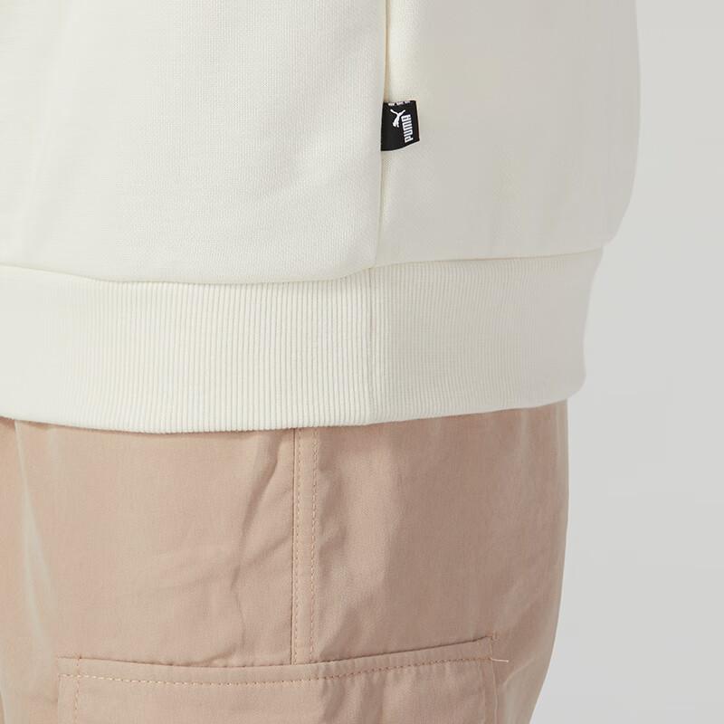 Puma Letter Print Crewneck Sweatshirt Men Sweatshirt Beige 846397-73