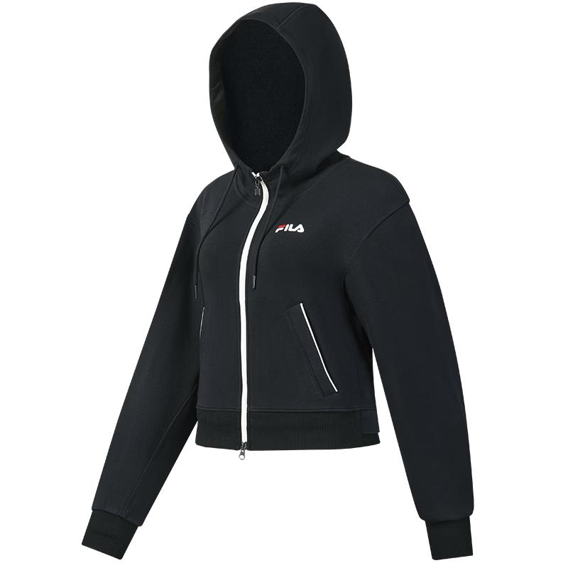 FILA Women s SETTANTA Knitted Hooded Sport Jacket XL