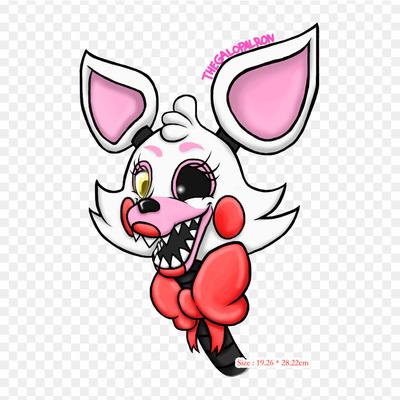 Mangle From Five Nights At Freddy Five Nights At Freddy's 2 Five Nig Transferts thermocollants pour vêtements Tshirt Sac Autocollants de transfert de chaleur Fer sur patchs