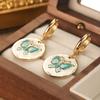 French Retro Exquisite Court Style Commuter Butterfly Elegant Earrings, High-end Design Women's Light Luxury Ear Jewelry