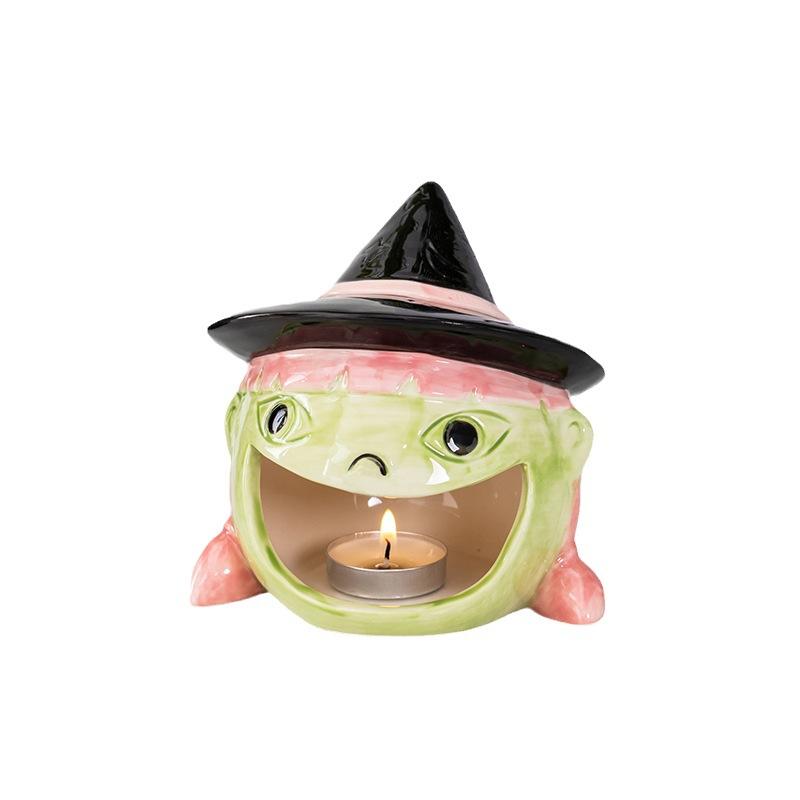Halloween Gift Pumpkin Ghost Aromatherapy Candle Stand Scene Atmosphere Decoration Ghost Festival Gift Candy Storage Ornament