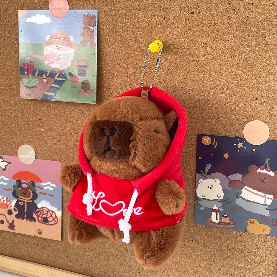 

Cute Capybara Plush Toy Kawaii Kapibala Hoodie featuring Wings Simulation Doll Small Dimension Stuffed Animals Fluffty Toy Birthday Party