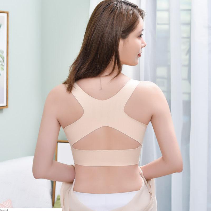 Haltungs Korrektur BH Nahtlos Damen Unterwäsche verstellbar Push Up BH Stoßfest Sport Weste Korsett Rücken Bralette