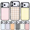 Pastel Gingham Phone Case for iPhone 17 Air 16e 15 14 13 Pro Max Back Cover for 12 11 Pro Coque