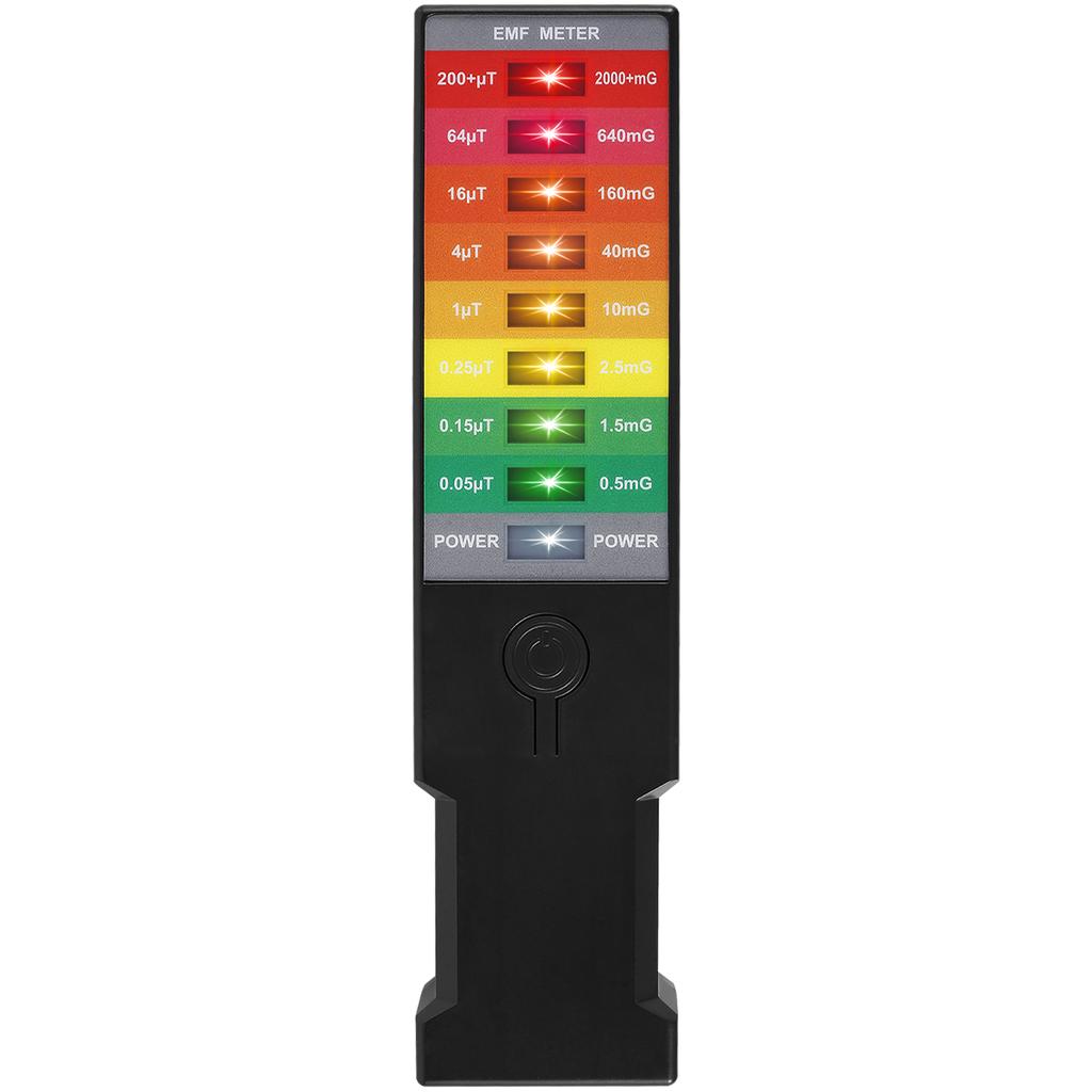 Professional Electromagnetic Field Radiation Detector Emf Meter Tester Reader 9 LED Gauss Meter Portable Suitable for Home Use