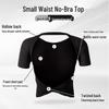 Women's Backless Yoga & Pilates Short-Sleeve Top