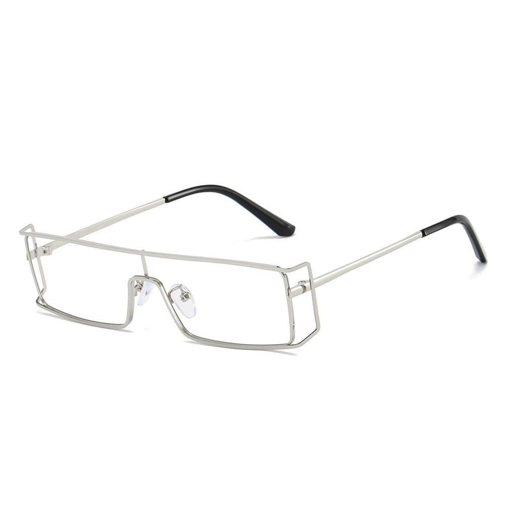

Ins New Luxury Integrated Metal Hollow Women Sunglasses 2025 Personality Fashion Future Technology Sense Men Trend Glasses UV400 as picture