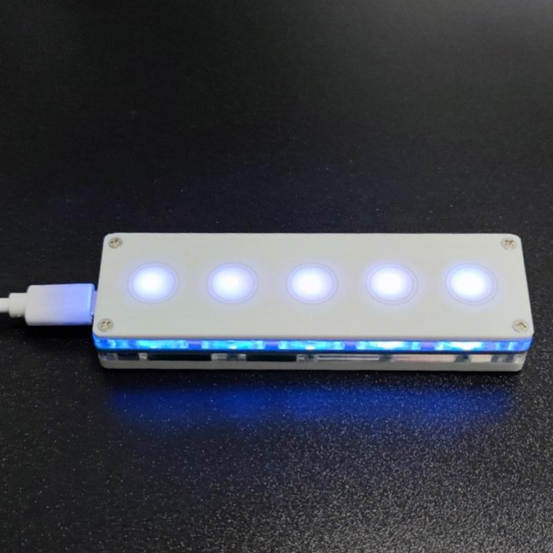 5-Key Mini Keyboard Programmable Macro Keyboard Touchable Multimedia Control Mechanical Keyboard Easy QWASD