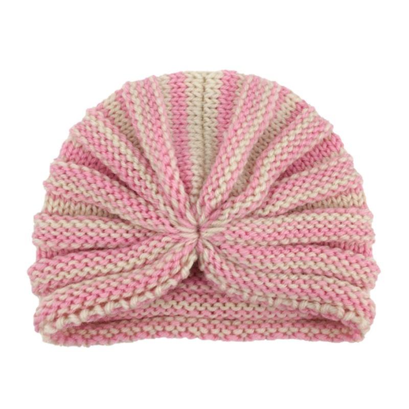 New Baby Boneless Hat, Children's Jacquard Cute Hat, Donut Fontanelle Protector, Baby Tip