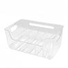 Large Capacity Spice Rack Transparent Divided Cosmetic Food Storage Box Countertop Spice Shelf Kitchen Pantry Cabinet Organizer