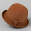 Hat female autumn and winter mother knitted bucket hat velvet warm crimping basin hat in the elderly grandma hat cold