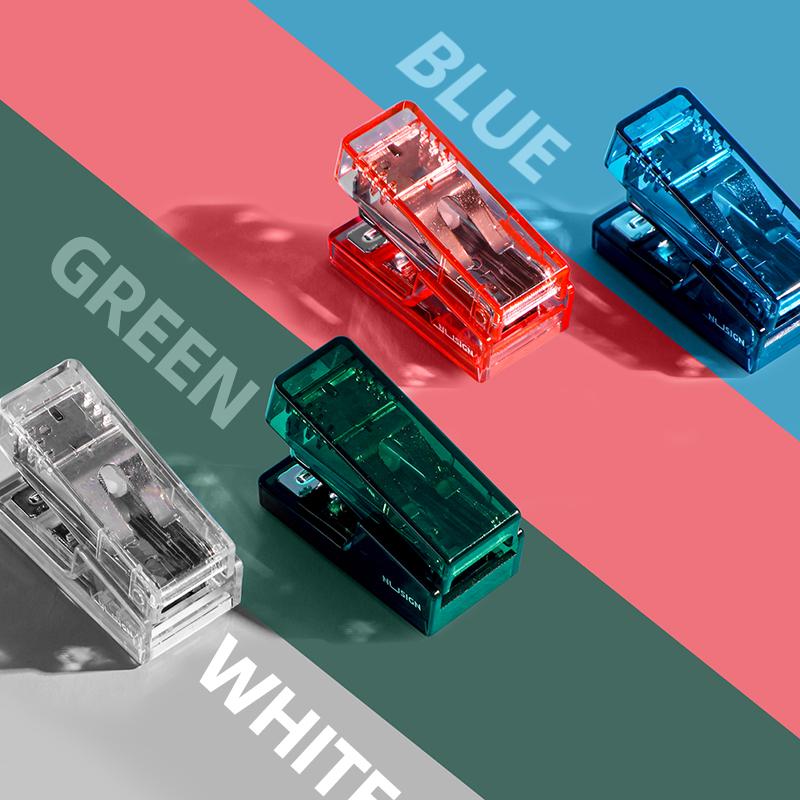 Прозрачный степлер и набор скрепок 640 шт. 24/6 — фото 7