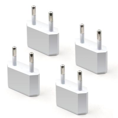 European Outlet Conversion Plug Set of Compatible with Outlet Conversion For Overseas Black [C Type, 4] Europe, Korea, Spain, Finland, Norway, Sweden,