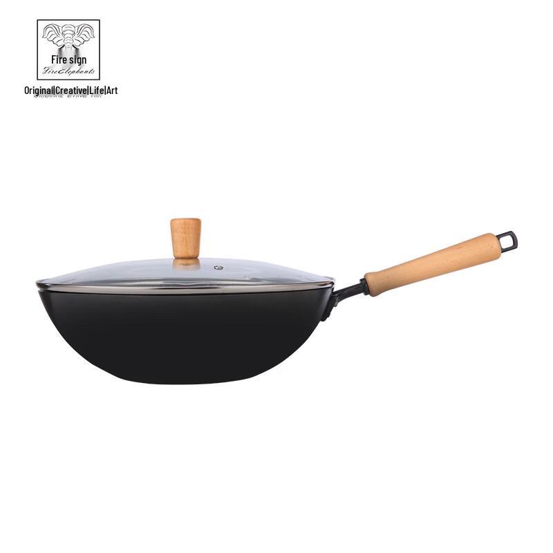 Huoxiang Nishikawacho 32CM Refined Iron Wok