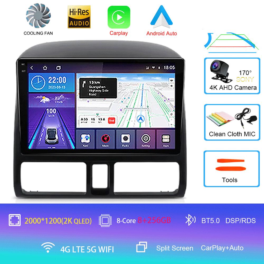 Android 14 Carplay Car Radio For Honda CRV CR-V 2001 - 2006 Multimedia Player GPS Navigation Head Unit 2din Stereo WIFI+4G