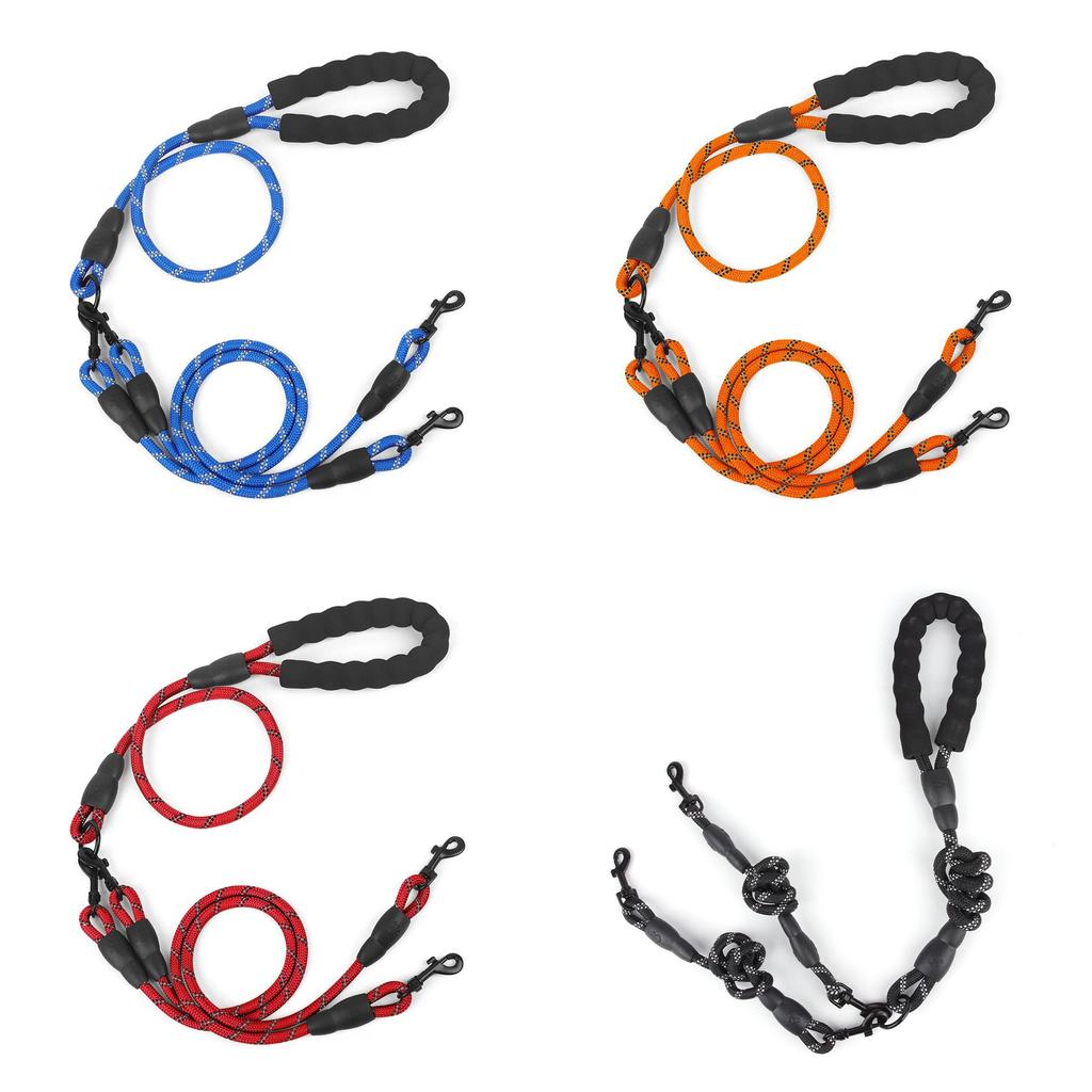 Guinzaglio in Nylon per Animali Domestici con Design a Maniglie Multiple per Passeggiate e Addestramento Cani