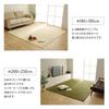 IKEHIKO Moderno Rug, Brown, Washable, Water-Repellent, Simple, Non-Slip, Approx. 185 X 185cm, #4599229