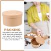 5 Pack Round Kraft Paper Cookie Boxes with Lids Cake Boxes Desserts Packaging Containers for Cupcakes, Candy,Muffin and Chocolate, 5.51x5.51x2.95