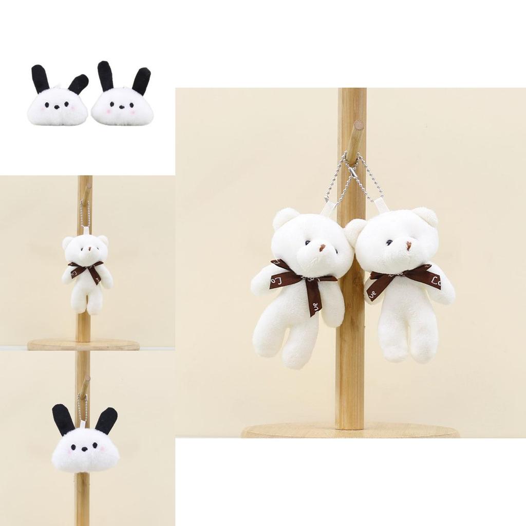Plush Bear Stuffed Animal Toy With Pp Cotton Filling For Kids Room Decor