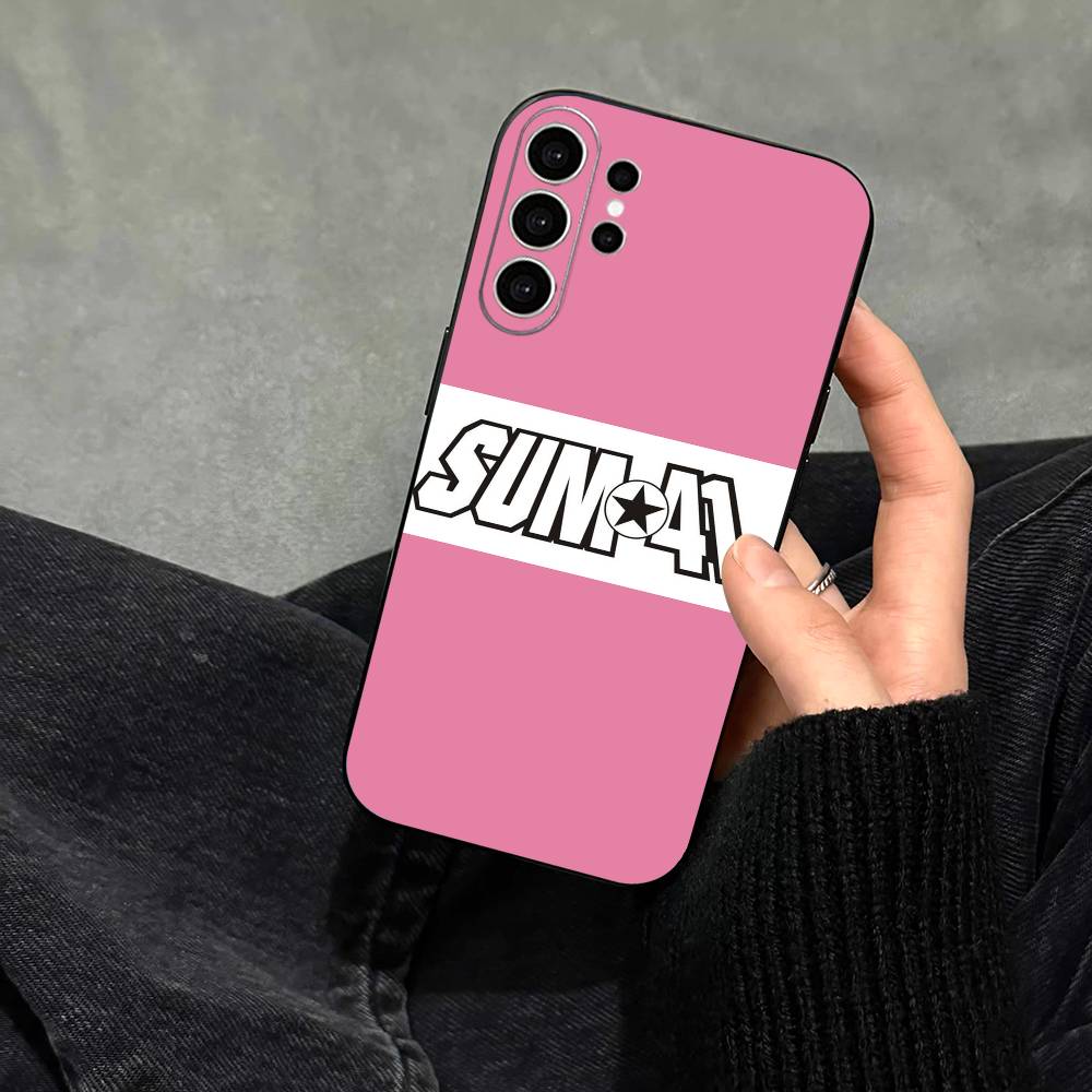 Hard-rock S-Sum 41 Band Phone Case For Samsung S25,S24,S21,S22,S23,S30,Ultra,S20,Plus,Fe,Note,10,9,5G Black Cover