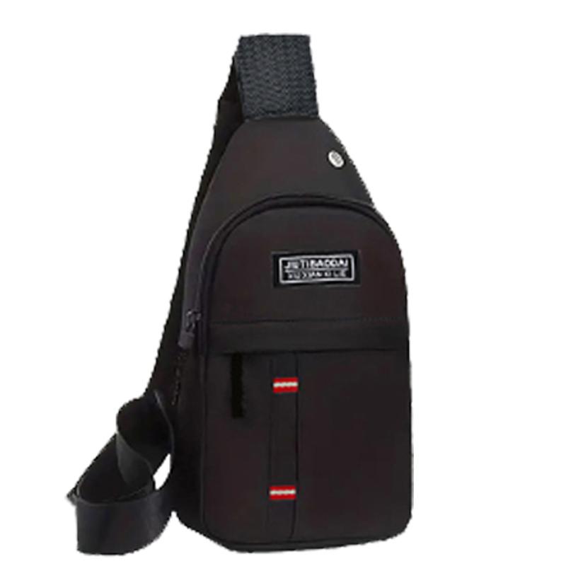 Neutral Style Men's Functial Chest Bag, Suitable for Business Trips. Simple Design, Made of Nyl Material, with a Crossbody Strap