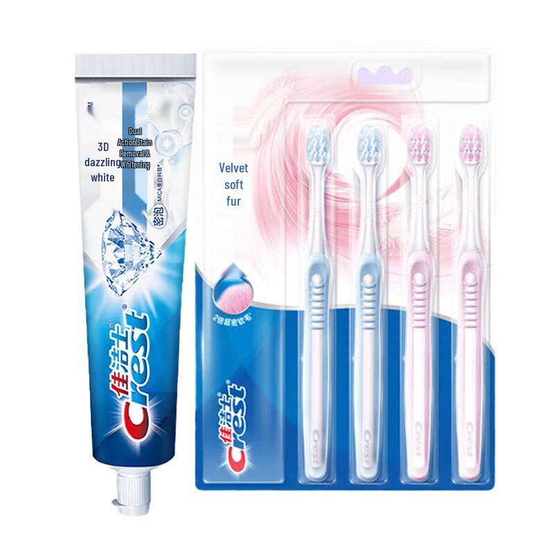 

Crest 3D White Toothpaste & Velvet Gum Care Toothbrush Set