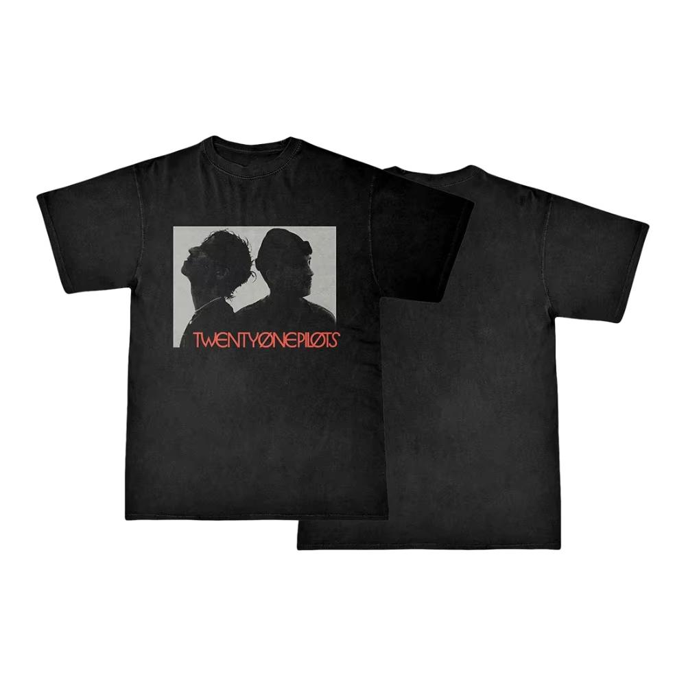Vintage Casual T-Shirt Twenty One Pilots Band Women's Men Short Sleeve Oversized Rapper Hip Hop Punk Street Harajuku Cotton Tees