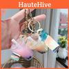 Adorable Pearl Candy Color Acrylic Milk Tea Keychain Gift Cute Drink Charm