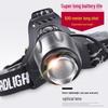 Super Bright Rechargeable T6 LED Headlamp with 3000 Lumens, Lithium Battery, Zoom Function, Ideal for Fishing and Mining