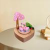Wooden Music Box Creative Flamingos Muscial Movement Play Song Handmade for Family Wife Children
