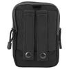 Molle Pouch EDC Belt Waist Bag Outdoor Multipurpose Military Waist Pack with Cell Phone HolderBlack