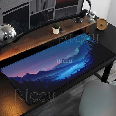 Sunset Mountain Scenery Gaming Mouse Pad Large Keyboard Xmm Mousepad Game Keyboard AntiSlip HD Printing Overlock Desk Mat