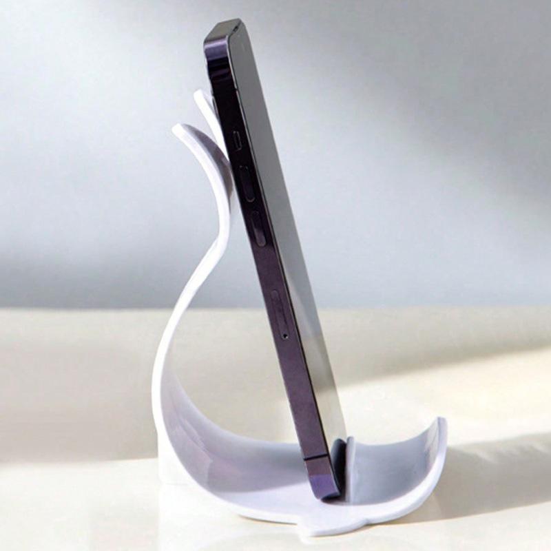 Weißer Wal Desktop-Handyhalter - Schreibtisch-Ornament für entspanntes Ansehen