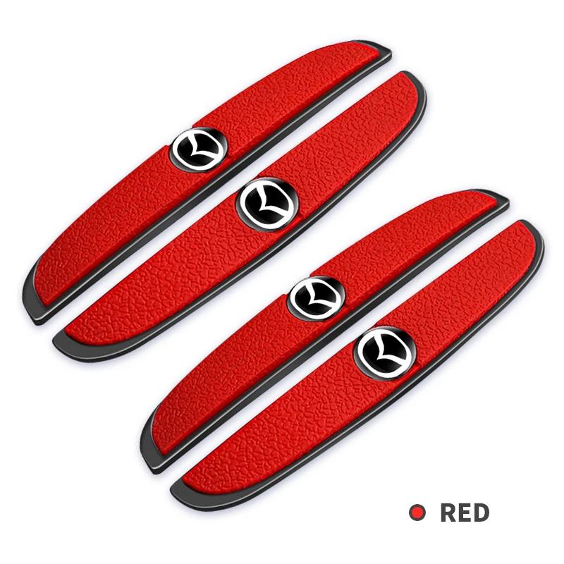 4ks Gumový nárazník Pás na dveře auta Anti-kolizní emblém Samolepka Pro Mazda 3 6 Atenza Axela Demio CX3 CX5 MP MS RX8 Auto Doplňky