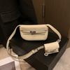 Lussuosa Borsa a Spalla Piccola in Vera Pelle da Donna Primo Strato di Pelle Bovina Borse a Tracolla con Portamonete Stile Firmato Borsa a Sella Senza Logo