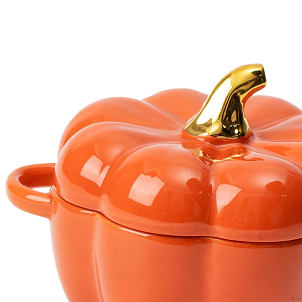 Cup Pumpkin Reusable Cereal Bowls Set Microwave Funny Cartoon Durable Ceramic Mug for