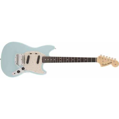 Fender Electric Guitar Made In Japan Traditional 60s Mustang?, Rosewood Fingerboard, Daphne Blue