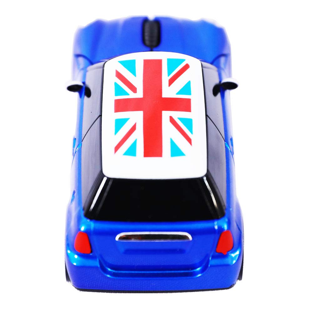 Tihilgam Kamouse Sports Car-Style Wireless Mouse, 3-Button Optical Ergonomic Gaming Mouse with USB Receiver for PC, Computer, Laptop, Gift