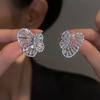 Butterfly wings, a pair of earrings, super flash temperament light luxury stud earrings, personalized Internet celebrity earrings of the same style