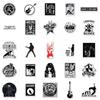 10/25/50pcs Metal Rock Music Singer Stickers Graffiti for Guitar DIY Travel Luggage Motorcycle Skateboard Bicycle Car Waterproof