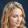 Luxury Floral Bridal Tiaras Sparkling Pageant Diadem Headband  Stage Performances