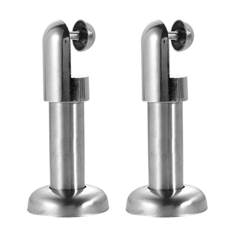 2Pcs Furniture Feet Stainless Steel Support Feet Toilet Partition Foot Hardware Public Restroom Partition Fittings
