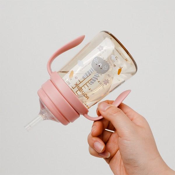 Mother K Basic PPSU Rabbit Straight Paie Set 2 piese 200ml, Blossom, Crem, 1 set